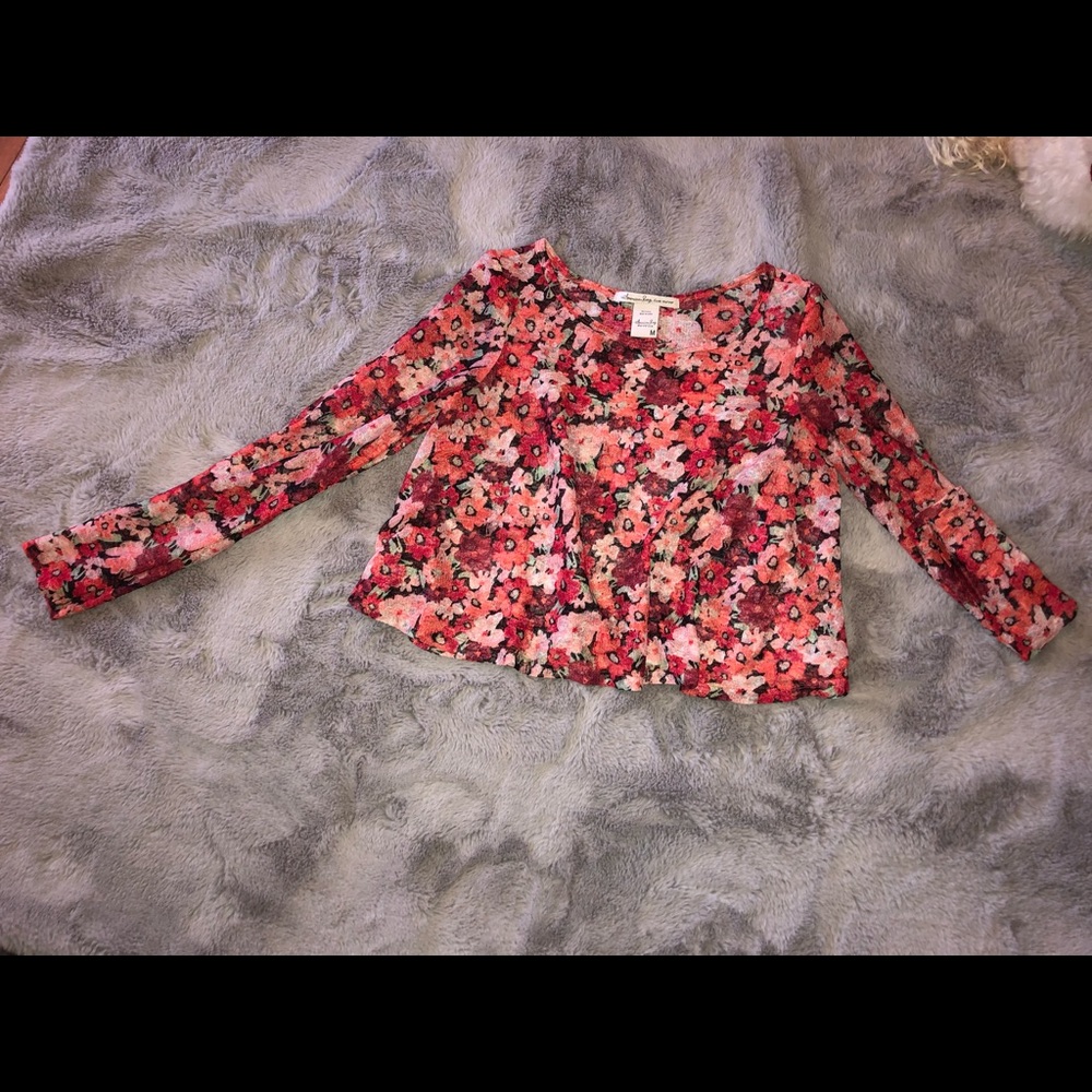 Pink floral top from American Rags